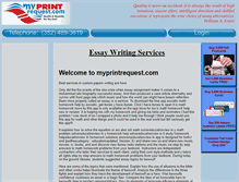 Tablet Screenshot of myprintrequest.com